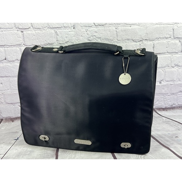 Kipling Oxigen crossbody messinger bag black nylon - Picture 4 of 10